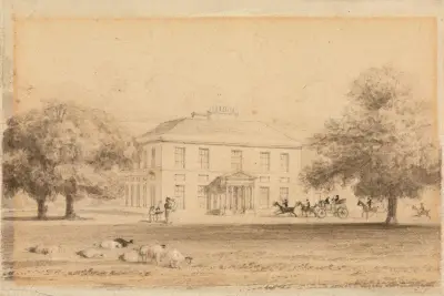 Gaunt's House, Wimborne von John Preston Neale