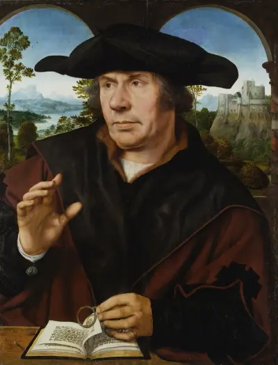 Portrait of a Scholar av Quentin Massys