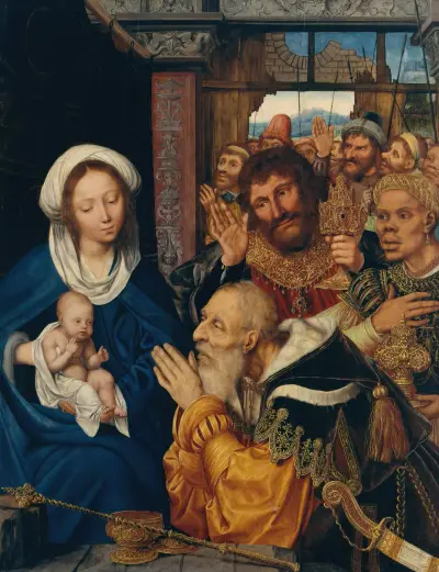 The Adoration of the Magi av Quentin Massys