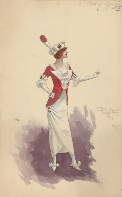 Army Girls-Act II av Will R. Barnes