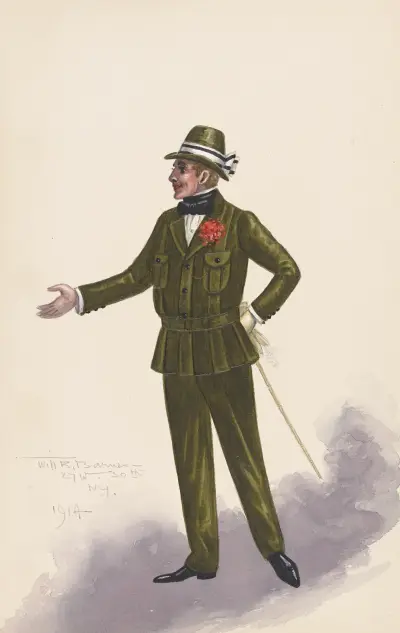 Costume for men von Will R. Barnes