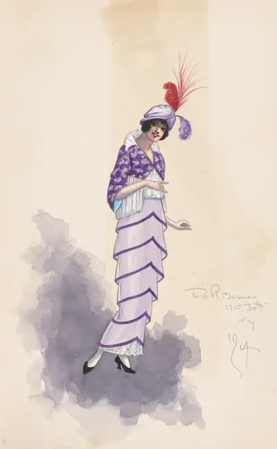 Kostium damski, 1914 – nr 1, Will R. Barnes