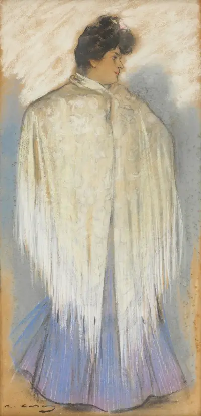The flamenco dancer av Ramón Casas