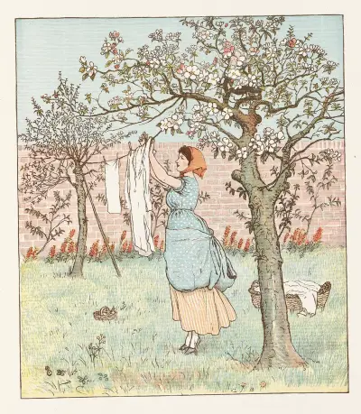 Sing a song for Sixpence Pl.8 av Randolph Caldecott