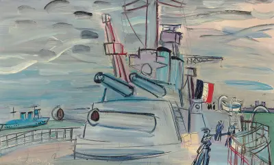 Om bord på flottan av Raoul Dufy