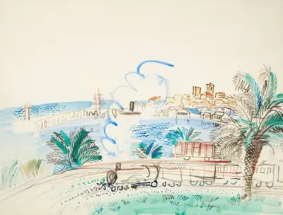 Antibes, le chemin de fer av Raoul Dufy