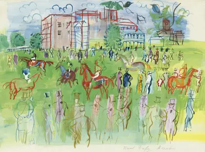 Före starten, Ascot av Raoul Dufy