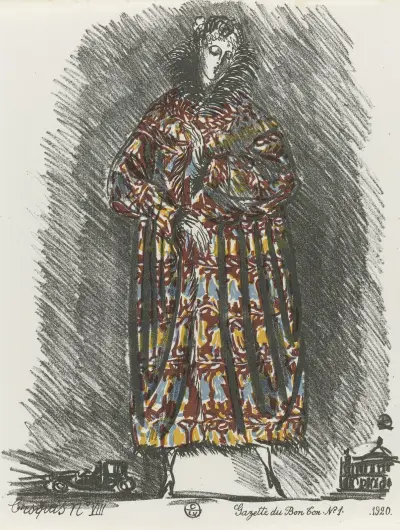 Gazette du Bon Ton – Croquis No VIII av Raoul Dufy