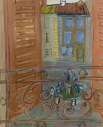 Fontänen i Aspe av Raoul Dufy