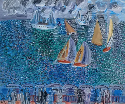 Promenad vid havet av Raoul Dufy