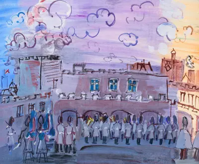 Vaktavlösningen vid Saint James's Palace av Raoul Dufy