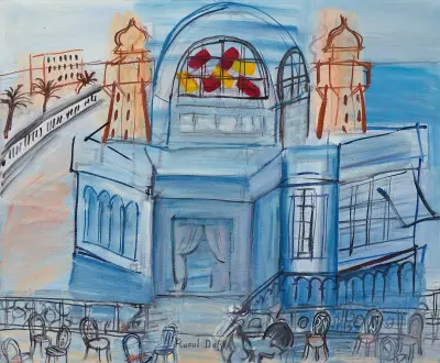Le Casino de Nice aux chaises av Raoul Dufy