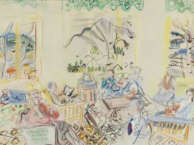 »Le Casot» i Vernet-les-Bains, jul av Raoul Dufy