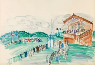 Avfärden vid Saint-Cloud av Raoul Dufy