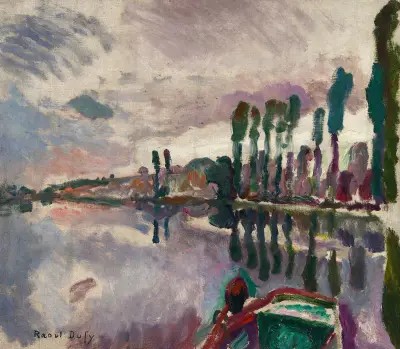 Le Loir à Durtal av Raoul Dufy