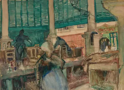 Marknaden i Marseille av Raoul Dufy