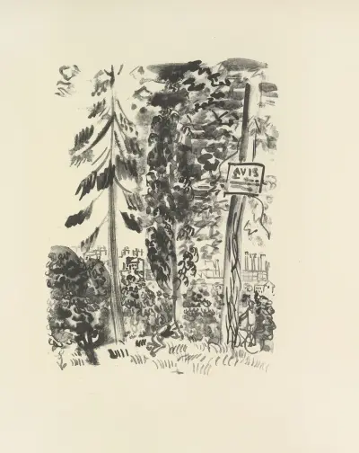 Den mördade poeten Pl.12 av Raoul Dufy