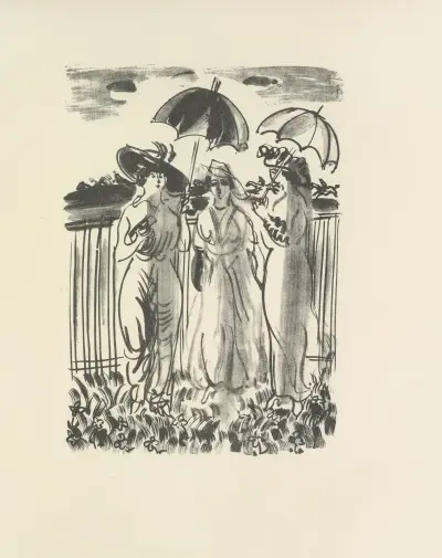 Den mördade poeten Pl.13 av Raoul Dufy