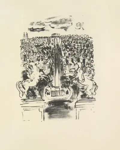 Den mördade poeten Pl.16 av Raoul Dufy