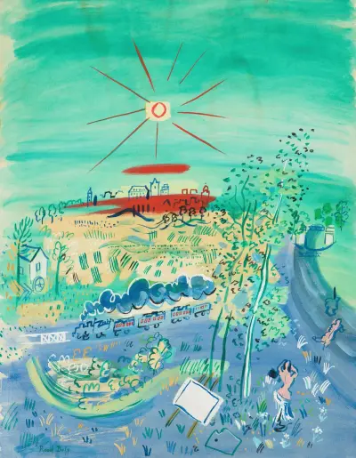 Le train bleu av Raoul Dufy