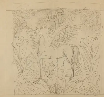 Pégase av Raoul Dufy