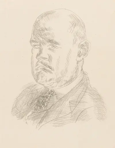 Porträtt av konsthandlaren Ambroise Vollard av Raoul Dufy