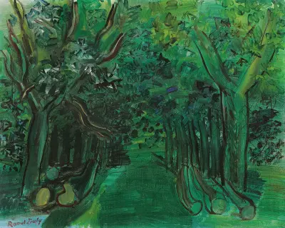 Väg genom skog av Raoul Dufy