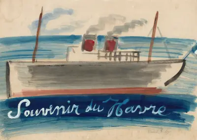 Minnesbild från Le Havre av Raoul Dufy