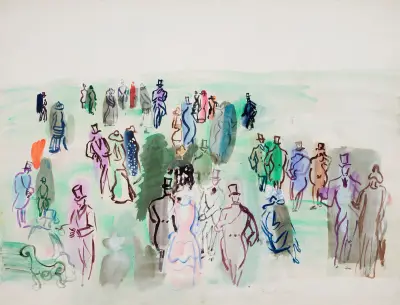På gräsmattan av Raoul Dufy