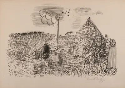 Tröskaren av vete av Raoul Dufy