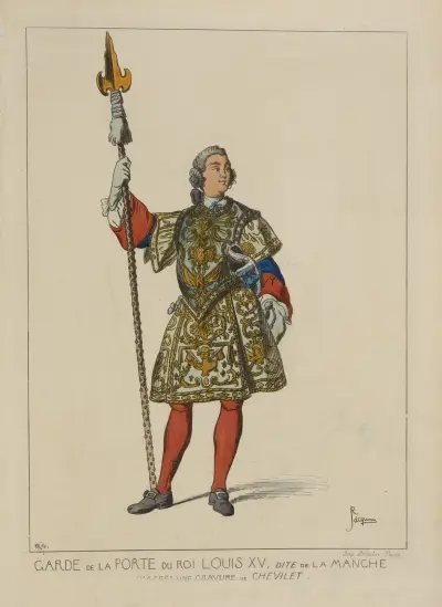 Gardet am Tor des Königs Ludwig XV., genannt "de la manche" von Raphaël Jacquemin