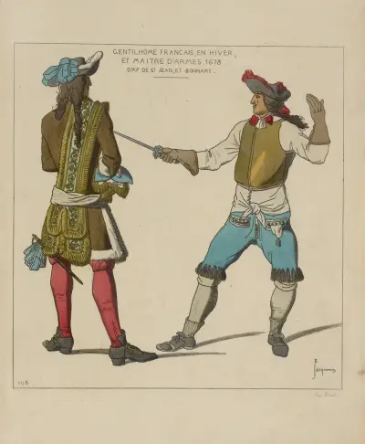 Gentilhome Francais, en hiver, et maître d'armes von Raphaël Jacquemin