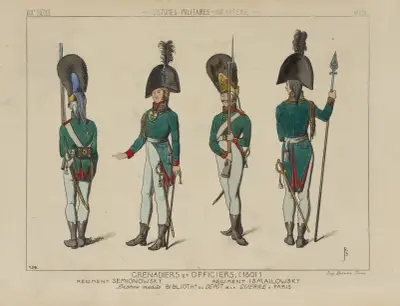 Grenadiere und Offiziere, (1801) von Raphaël Jacquemin