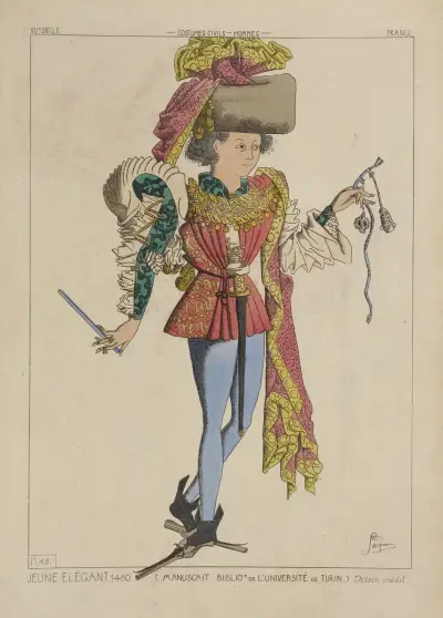 Eleganter Jüngling, 1480 von Raphaël Jacquemin