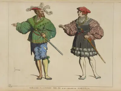 Tysk adel. 1515–30. Efter Scheffelins verk. av Raphaël Jacquemin