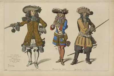Officerare vid Ludvig XIV:s hov 1675–76 av Raphaël Jacquemin