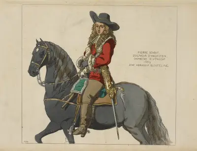 Pierre Schout, Seigneur d’Hagestein, Kanoniker von Utrecht. 1669. Nach Abraham Blooteling. von Raphaël Jacquemin