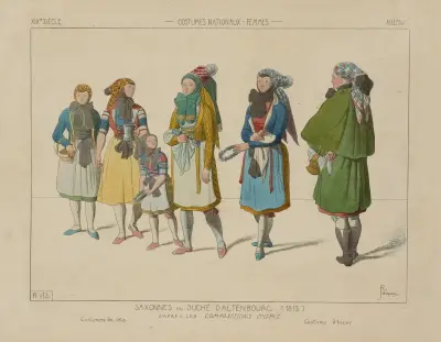 Sachsen des Herzogtums Daltenbourg (1815) von Raphaël Jacquemin
