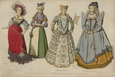 XVIe siècle. Dames de France et d’Allemagne. D’après Holbein, Weigel, Joos de Boscher, etc., Raphaël Jacquemin