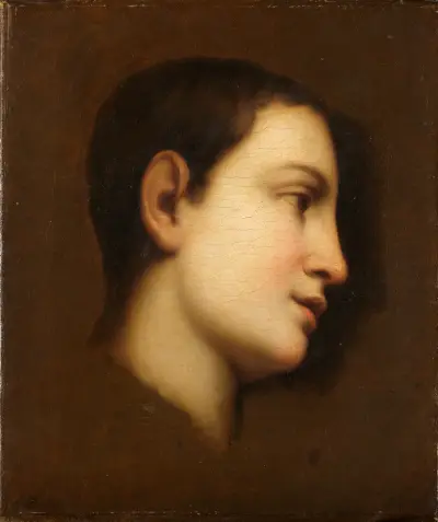 Portrait of a boy av Anton Raphael Mengs