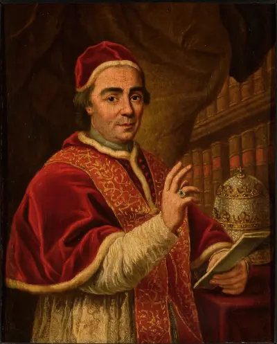 Portrait of pope Clement XIII – nr 1 av Anton Raphael Mengs