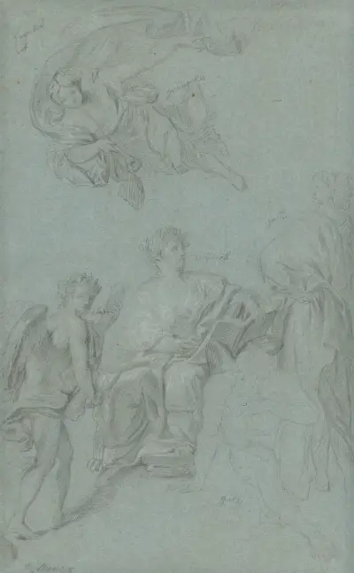 Historiens triumf över tiden av Anton Raphael Mengs