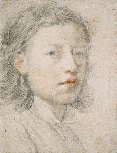 Youthful Self-Portrait av Anton Raphael Mengs