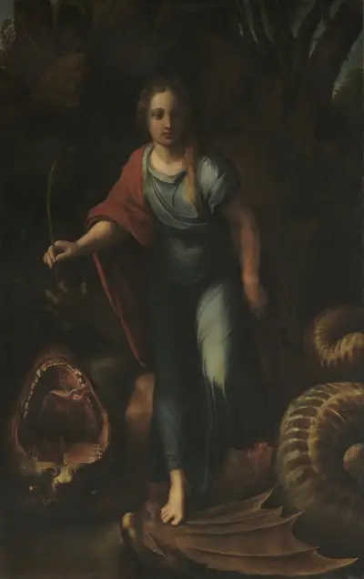 Saint Margaret av Raphael