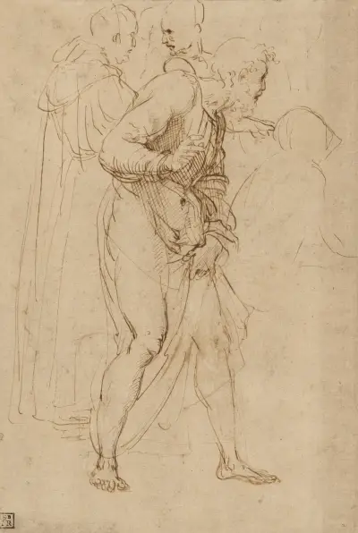 Studies for the Disputa, 1509 – nr 1 av Raphael