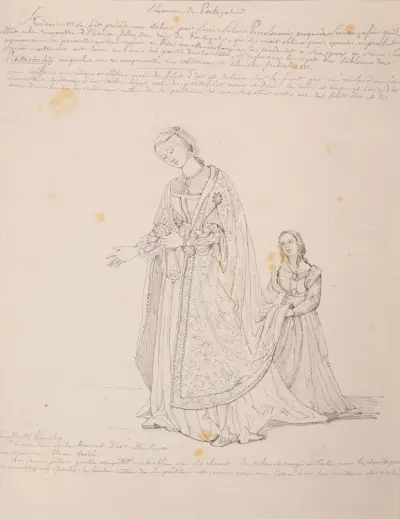 Éléonore de Portugal av Jacques-Raymond Brascassat