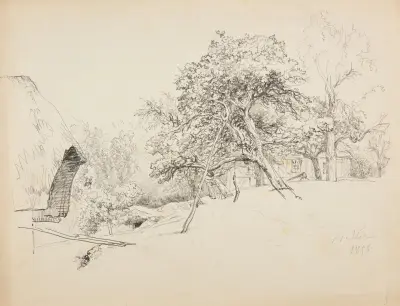 Gård i Villers av Jacques-Raymond Brascassat