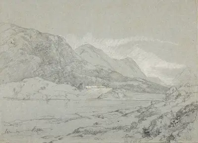 Skotsk sjö av Jacques-Raymond Brascassat