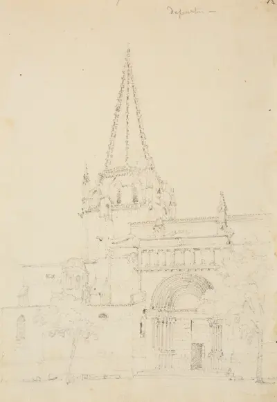 Kyrkan i Tarascon av Jacques-Raymond Brascassat