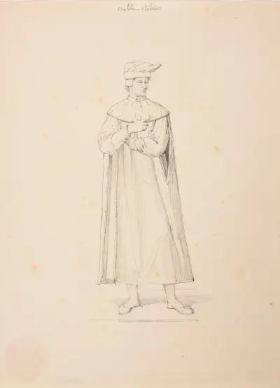Adlig italienare, 1400-talet av Jacques-Raymond Brascassat